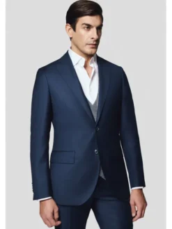 Lancerto Garnitur Manzanillo GA073125000028 Granatowy Slim Fit