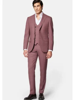 Lancerto Garnitur Monterrey GA073124000013 Bordowy Slim Fit
