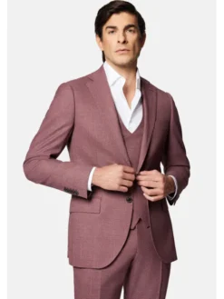 Lancerto Garnitur Monterrey GA073124000013 Bordowy Slim Fit
