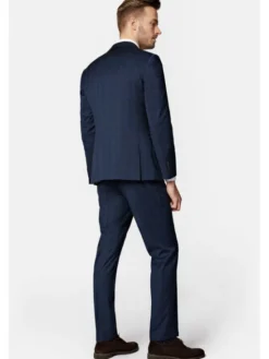 Lancerto Garnitur Montreal GA073123000008 Granatowy Slim Fit