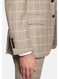 Lancerto Garnitur Neapol GA073124000018 Beżowy Slim Fit