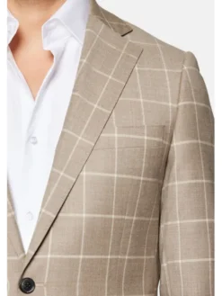 Lancerto Garnitur Neapol GA073124000018 Beżowy Slim Fit