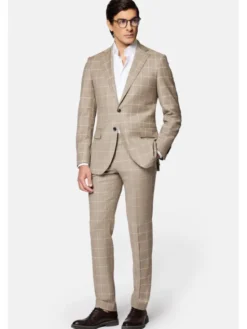 Lancerto Garnitur Neapol GA073124000018 Beżowy Slim Fit