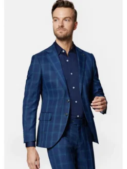 Lancerto Garnitur Orlando GA073123000005 Granatowy Slim Fit