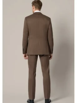 Lancerto Garnitur Pontevedra GA073126000013 Brązowy Slim Fit