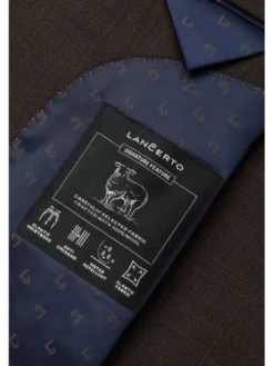 Lancerto Garnitur Segovia GA073126000043 Brązowy Slim Fit