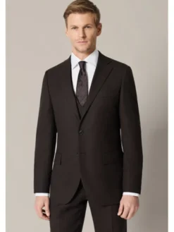 Lancerto Garnitur Segovia GA073126000043 Brązowy Slim Fit