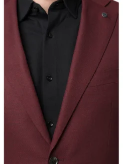 Lancerto Garnitur Tabasco GA073123000018 Bordowy Slim Fit