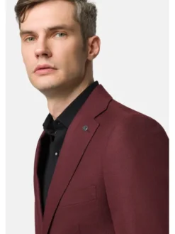 Lancerto Garnitur Tabasco GA073123000018 Bordowy Slim Fit