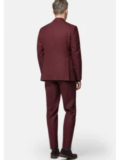 Lancerto Garnitur Tabasco GA073123000018 Bordowy Slim Fit
