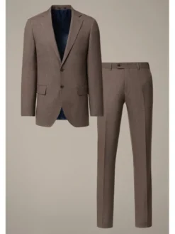 Lancerto Garnitur Tomelloso GA073126000022 Brązowy Slim Fit
