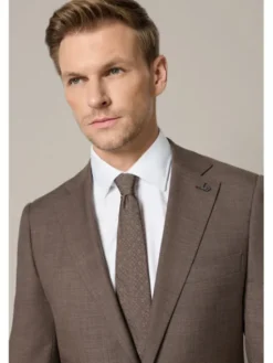 Lancerto Garnitur Tomelloso GA073126000022 Brązowy Slim Fit