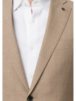 Lancerto Garnitur Vancouver GA073123000019 Beżowy Slim Fit