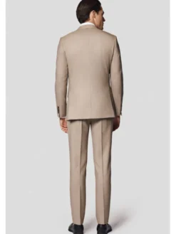 Lancerto Garnitur Varma GA073125000006 Beżowy Slim Fit