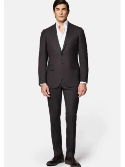 Lancerto Garnitur Veracruz GA073124000017 Brązowy Slim Fit