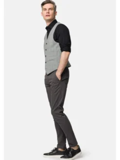 Lancerto Kamizelka Austin KA073123000001 Szary Slim Fit