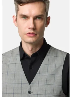 Lancerto Kamizelka Austin KA073123000001 Szary Slim Fit