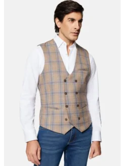 Lancerto Kamizelka Blakely KA131124000007 Beżowy Slim Fit