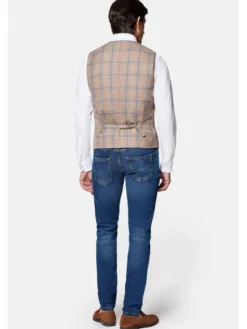 Lancerto Kamizelka Blakely KA131124000007 Beżowy Slim Fit