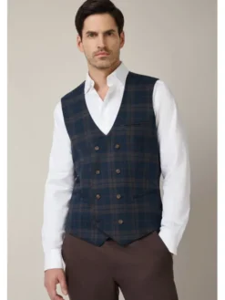 Lancerto Kamizelka Bolcena KA131225000012 Granatowy Slim Fit