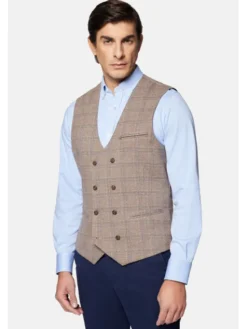 Lancerto Kamizelka Comporta KA131124000004 Beżowy Slim Fit