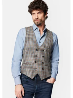 Lancerto Kamizelka Flora 2 KA099222000001 Brązowy Slim Fit