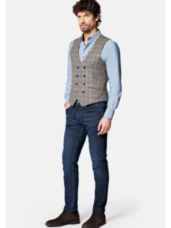 Lancerto Kamizelka Flora 2 KA099222000001 Brązowy Slim Fit
