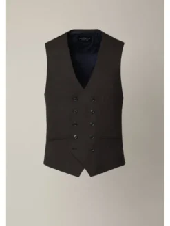 Lancerto Kamizelka garniturowa Arrecife KA073126000011 Brązowy Slim Fit