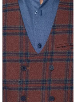 Lancerto Kamizelka KA131223000014 Bordowy Slim Fit