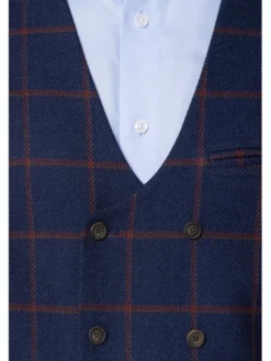 Lancerto Kamizelka KA131223000002 Granatowy Slim Fit