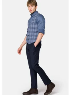 Lancerto Kamizelka Lambley KA131223000012 Niebieski Slim Fit