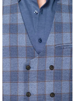 Lancerto Kamizelka Lambley KA131223000012 Niebieski Slim Fit