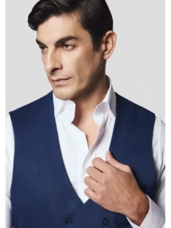 Lancerto Kamizelka Narcao KA131125000008 Granatowy Slim Fit