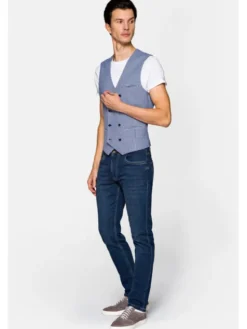 Lancerto Kamizelka Quincy KA131122000005 Granatowy Regular Fit