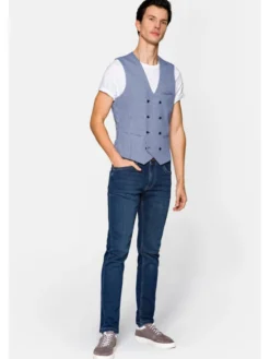 Lancerto Kamizelka Quincy KA131122000005 Granatowy Regular Fit