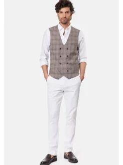 Lancerto Kamizelka Roswell KA131124000003 Beżowy Slim Fit