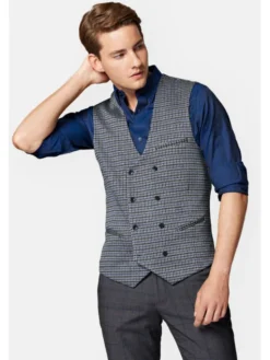 Lancerto Kamizelka Weber KA131223000010 Szary Slim Fit