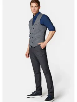 Lancerto Kamizelka Weber KA131223000010 Szary Slim Fit