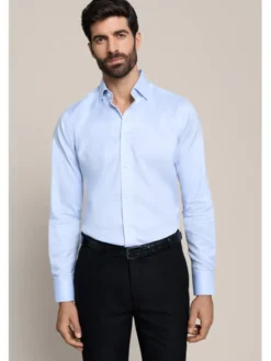Lancerto Koszula Adelisa KO073226000008 Niebieski Slim Fit
