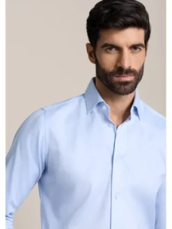 Lancerto Koszula Adelisa KO073226000008 Niebieski Slim Fit