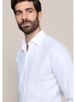 Lancerto Koszula Belisaria KO073226000001 Biały Slim Fit