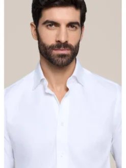 Lancerto Koszula Belisaria KO073226000001 Biały Slim Fit
