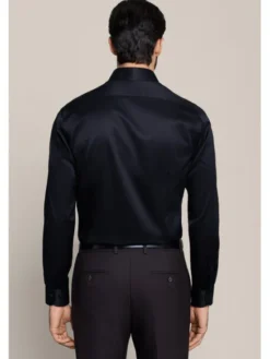 Lancerto Koszula Blackstone KO073226000009 Czarny Slim Fit