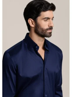 Lancerto Koszula Gaia KO073226000015 Granatowy Regular Fit