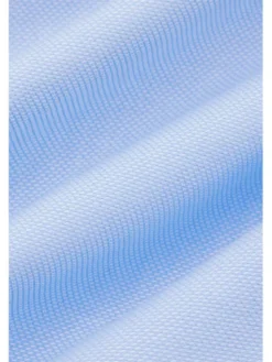 Lancerto Koszula Koszula Błękitna Bawełniana z Krótkim Rękawem Majken KO073125000012 Niebieski Slim Fit