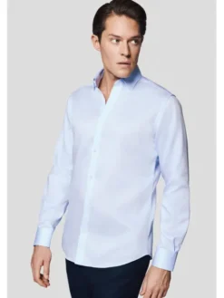 Lancerto Koszula Koszula Błękitna Bawełniana Simone KO073224000078 Niebieski Slim Fit