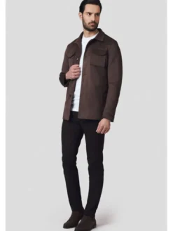 Lancerto Kurtka koszulowa Tagus KU068224000011 Brązowy Regular Fit
