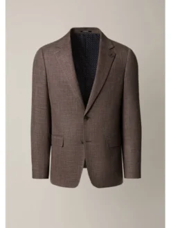 Lancerto Marynarka Aliano MA131126000018 Brązowy Slim Fit