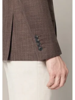 Lancerto Marynarka Aliano MA131126000018 Brązowy Slim Fit