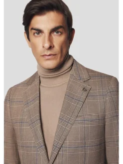 Lancerto Marynarka Asti MA131224000017 Beżowy Slim Fit